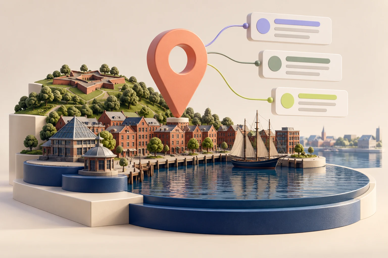 Baltimore inspired local-search illustration
