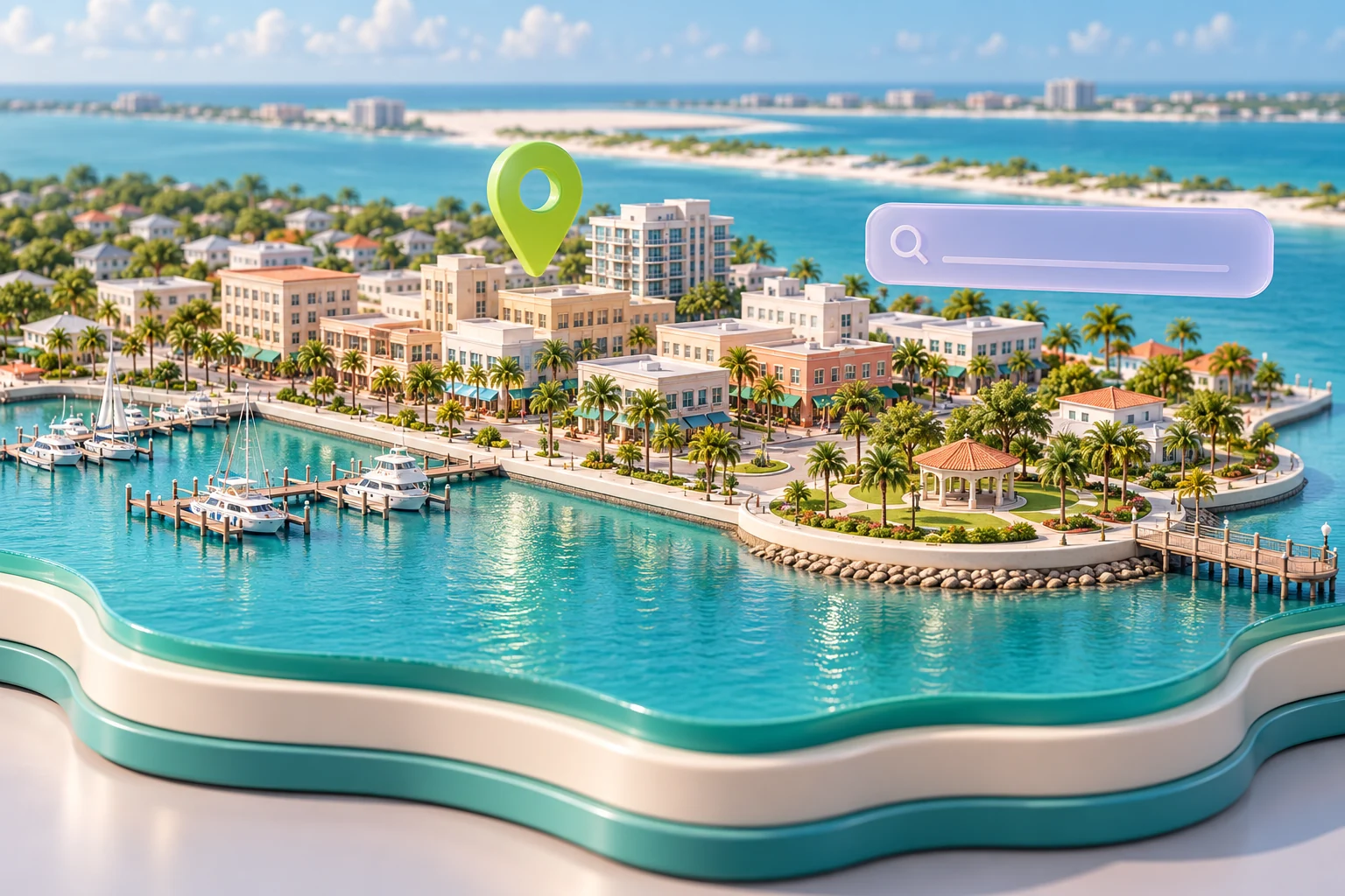 Clearwater inspired local-search illustration