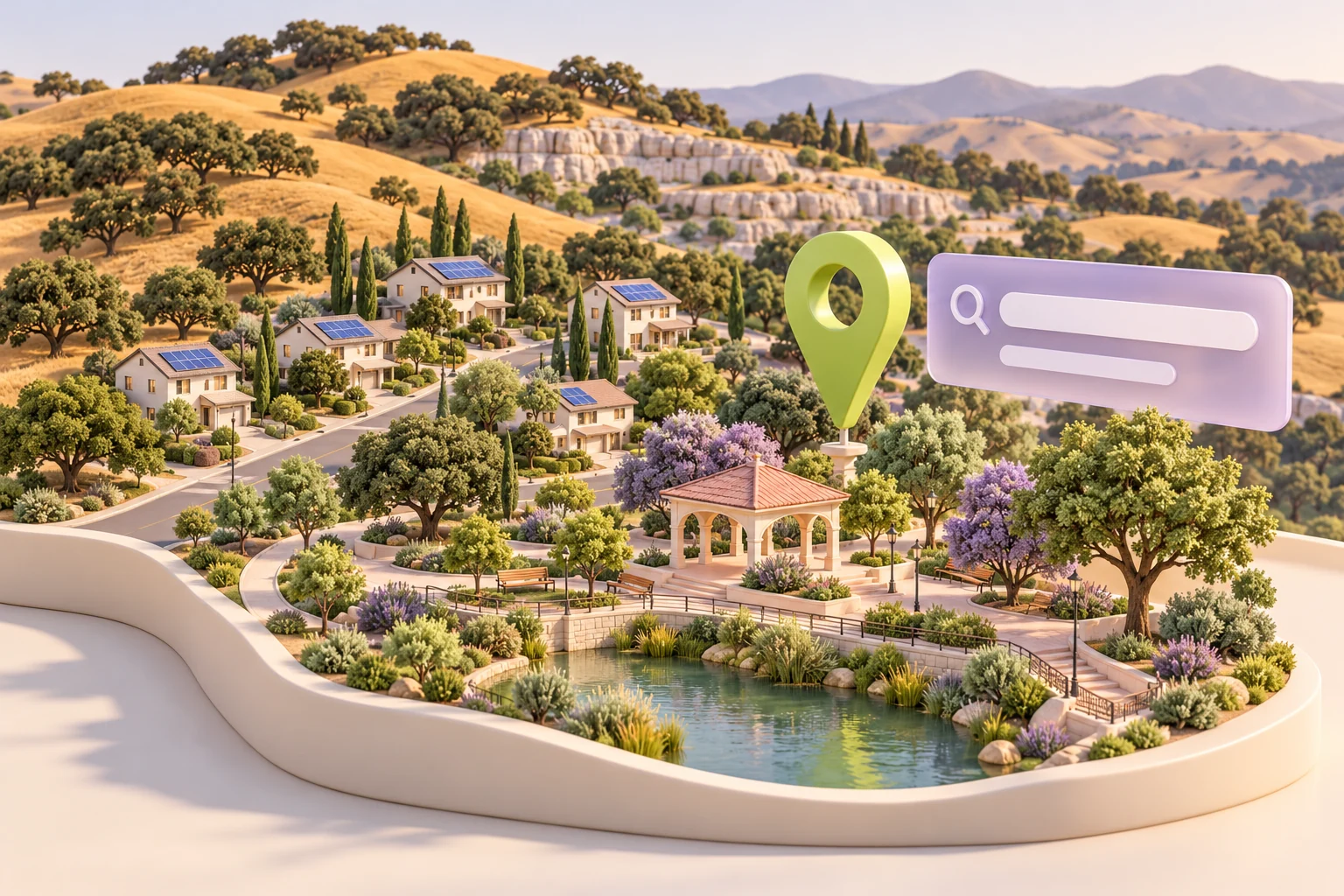 Fairfield inspired local-search illustration