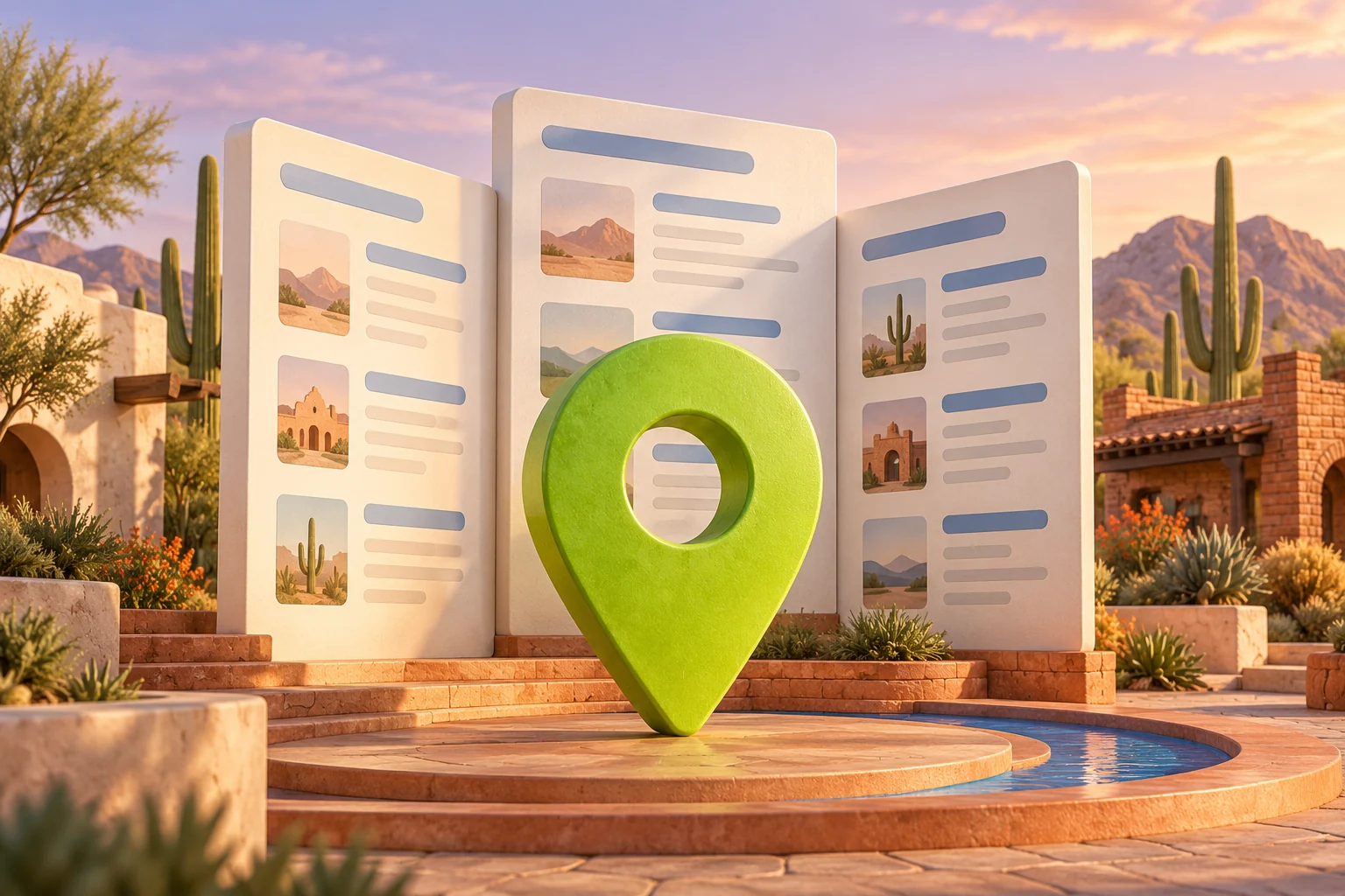 Glendale inspired local-search illustration