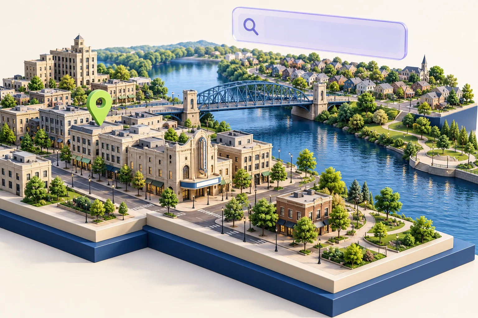 Joliet inspired local-search illustration