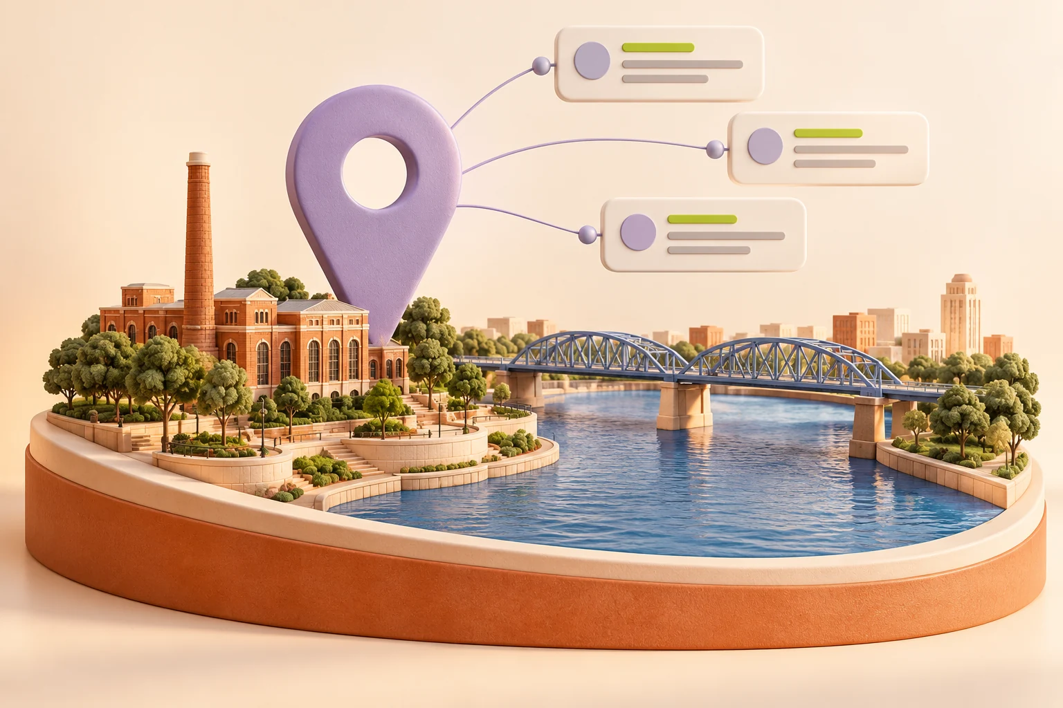 Shreveport inspired local-search illustration