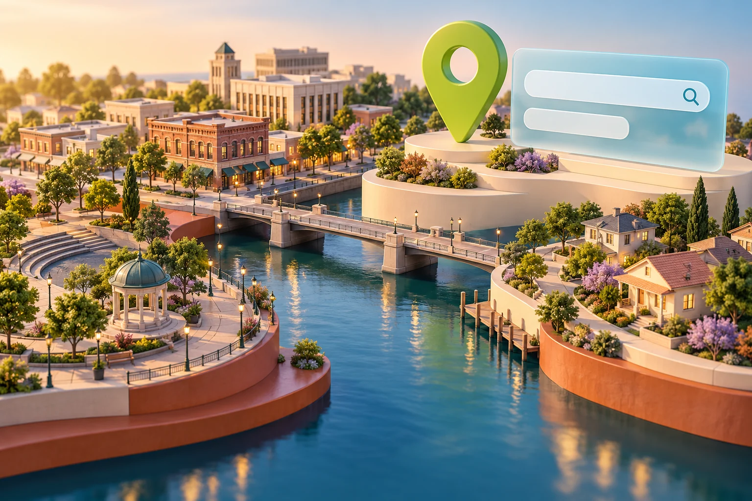 Stockton inspired local-search illustration