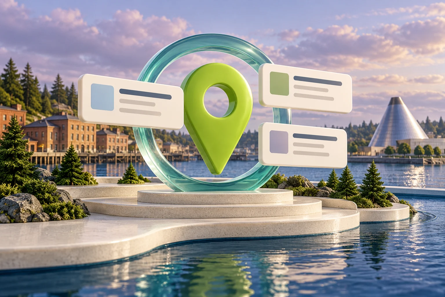 Tacoma inspired local-search illustration