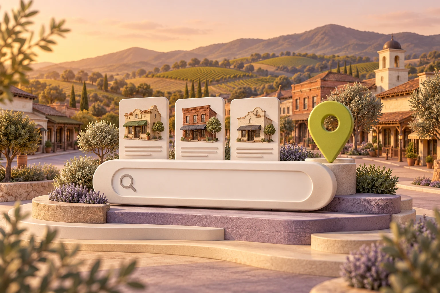 Temecula inspired local-search illustration