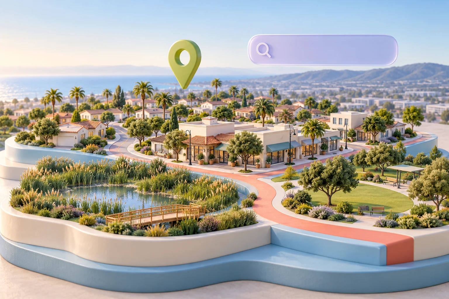 Torrance inspired local-search illustration