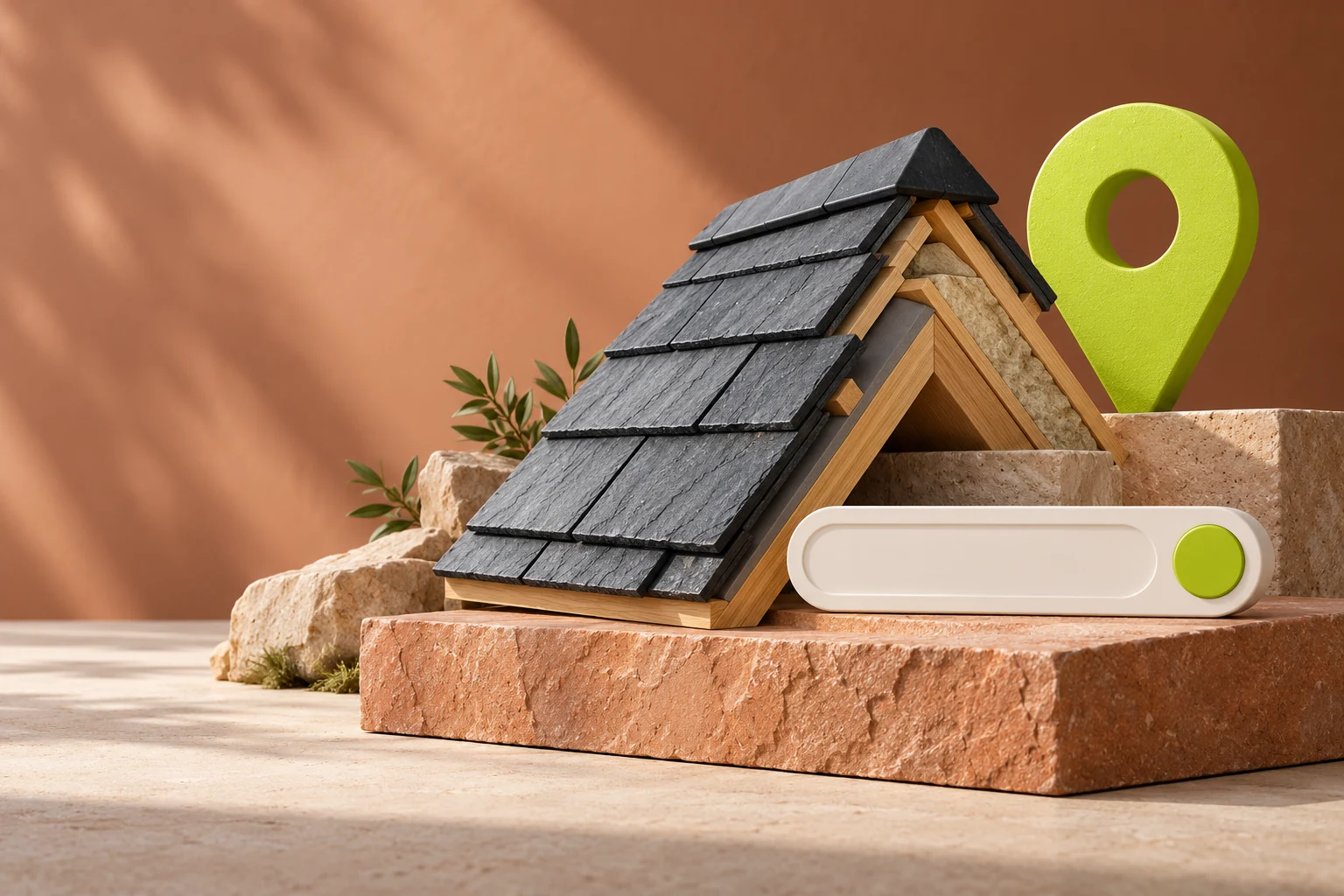 Roofing and local search illustration